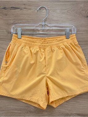 LULULEMON MGDM Mango Orange Pace Breaker Shorts 5" Linerless Men's XL